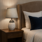 Lámpara Ovalada de Cerámica para Dormitorio
