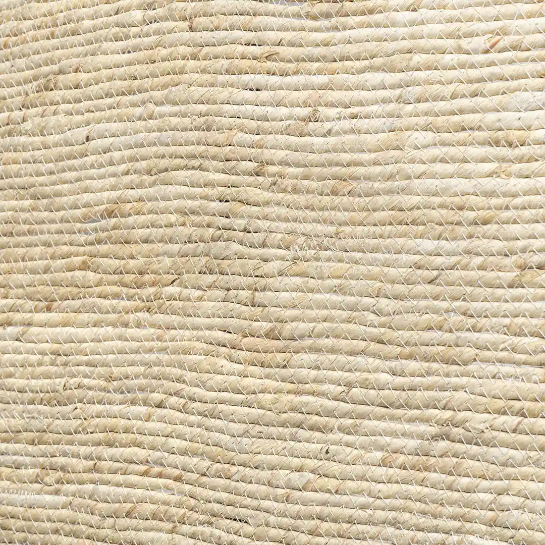 Alfombra Estrecha de Yute con Bordado Lateral