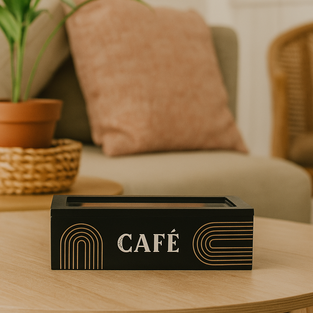 Caja de Té de Madera