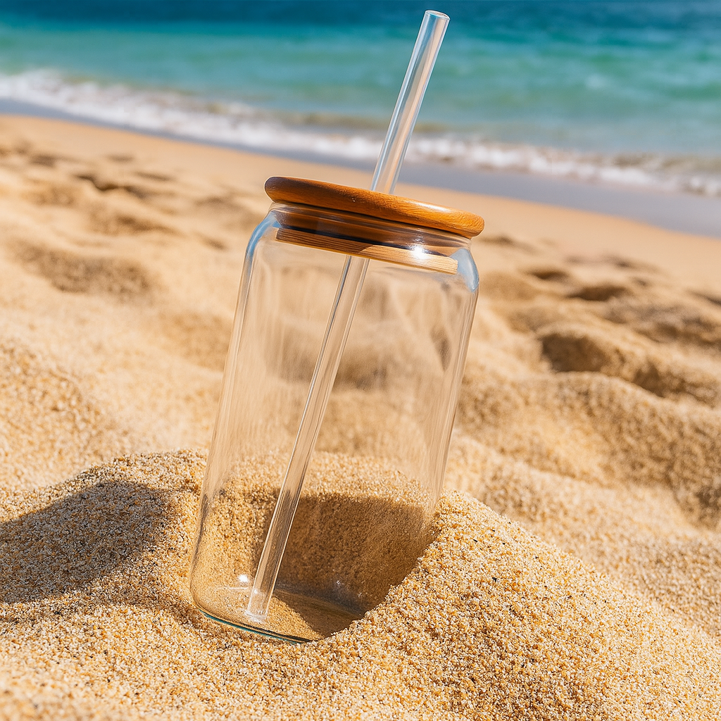 Vaso Cristal Trending con Bombilla