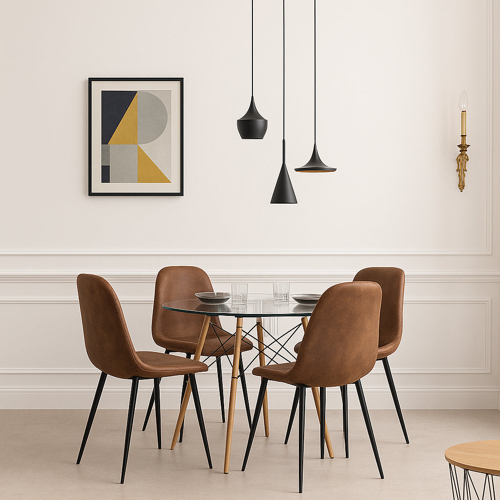 Set de 4 Sillas, Comedor Charlton Vintage