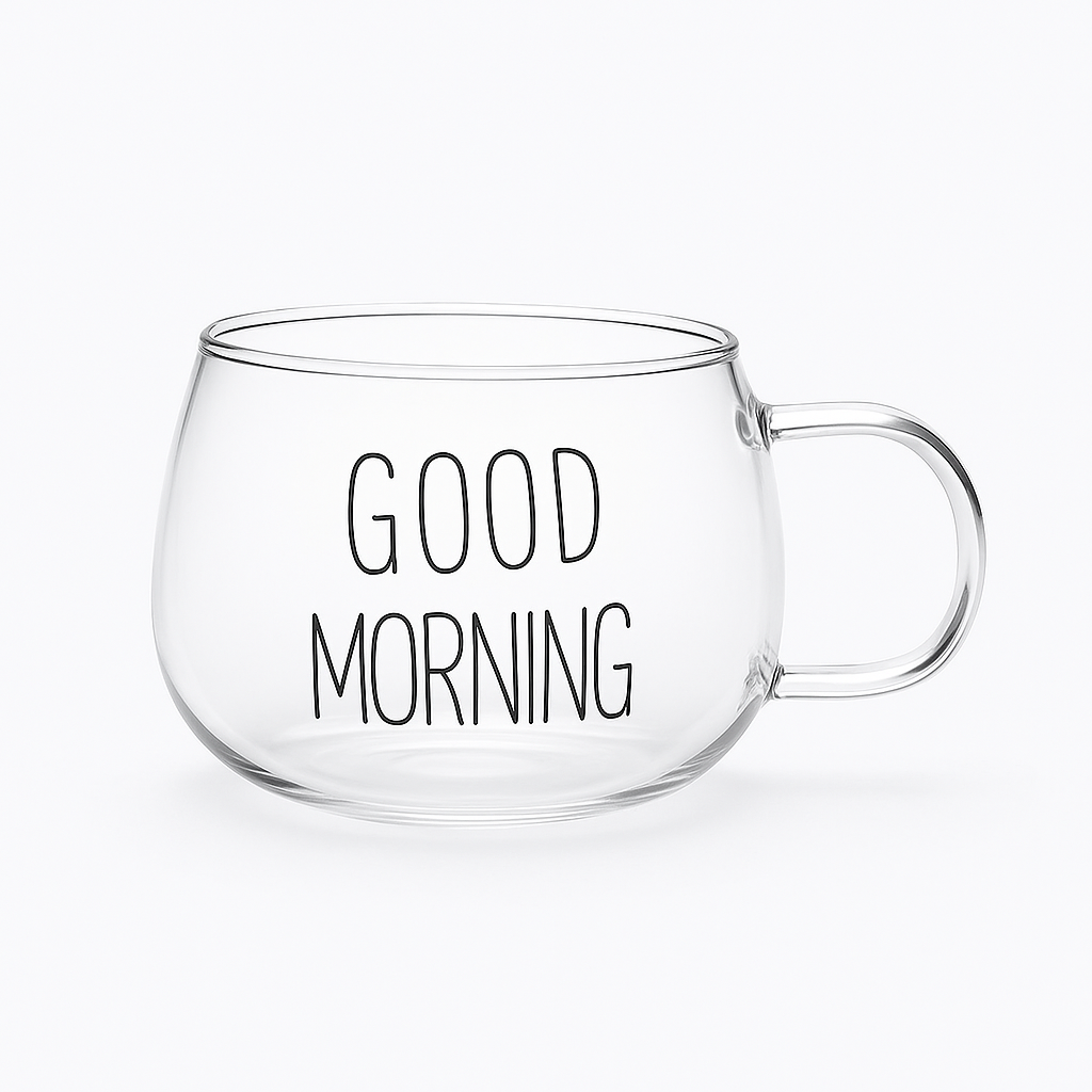 Taza de Vidrio “Good Morning”  350ml