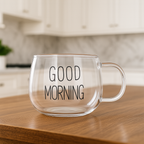 Taza de Vidrio “Good Morning”  350ml