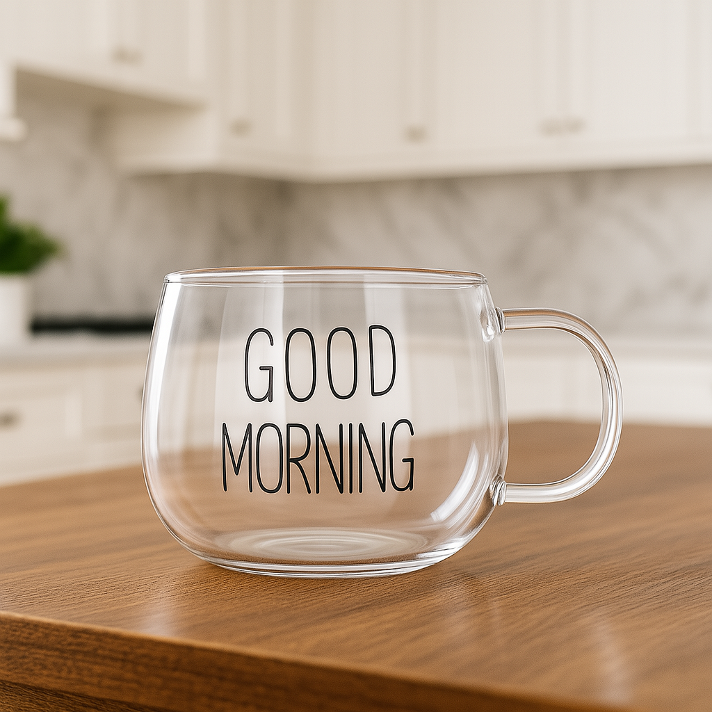 Taza de Vidrio “Good Morning”  350ml