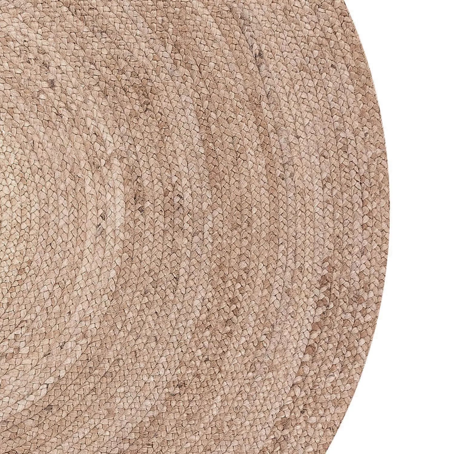 Alfombra redonda de yute - 80cm